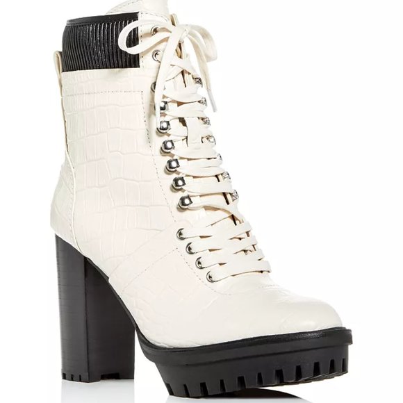 Vince Camuto Shoes - Vince Camuto Ermania Platform Bootie in White/blac